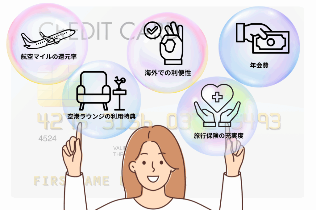 旅行に最適なクレジットカードを選ぶ5つのポイント