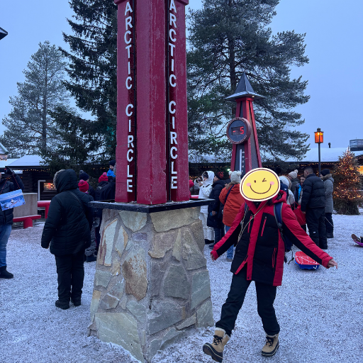 旅の証!北極線(Arctic Circle)を越える