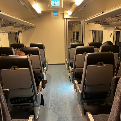 普通席を後ろから撮影