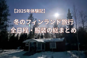 【2025年体験記】冬のフィンランド旅行の全日程・服装の総まとめ