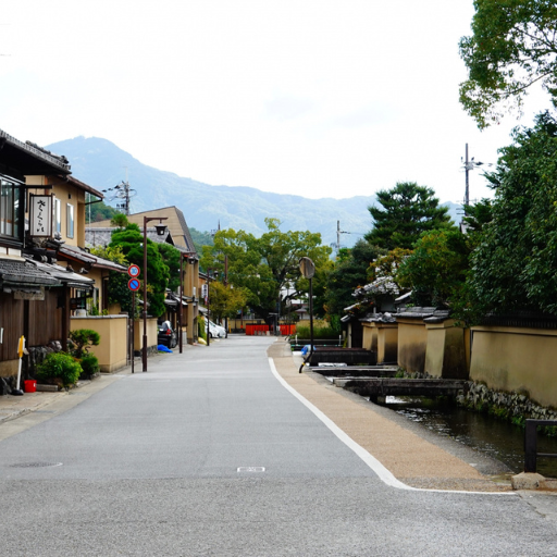 社家の風情ある街並み