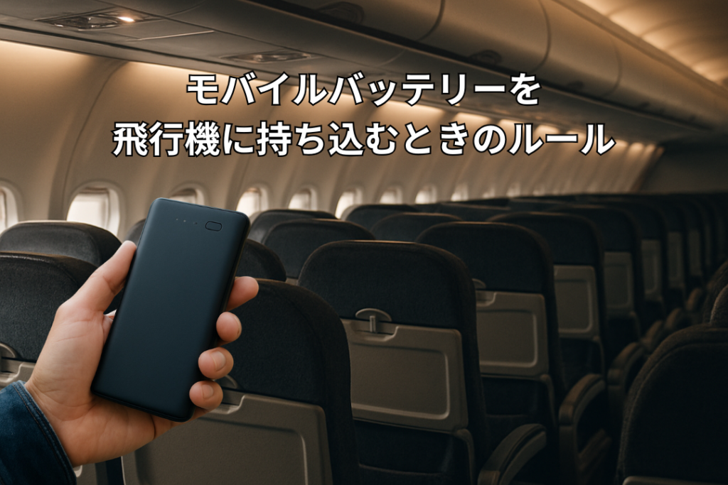 モバイルバッテリーを飛行機に持ち込むときのルール
