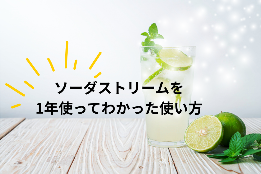 ソーダストリームを1年使ってわかった使い方