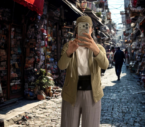 洋服の下に装着するとこんな感じ